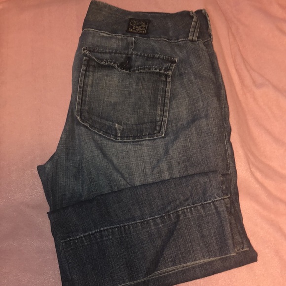 Lucky brand size 6 or size 28 petal pusher pants blue denim - Picture 5 of 8